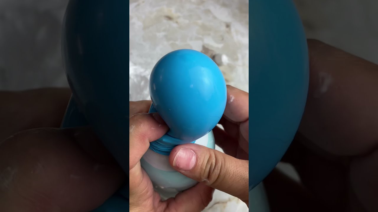 making a stress ball using things around my house #shorts