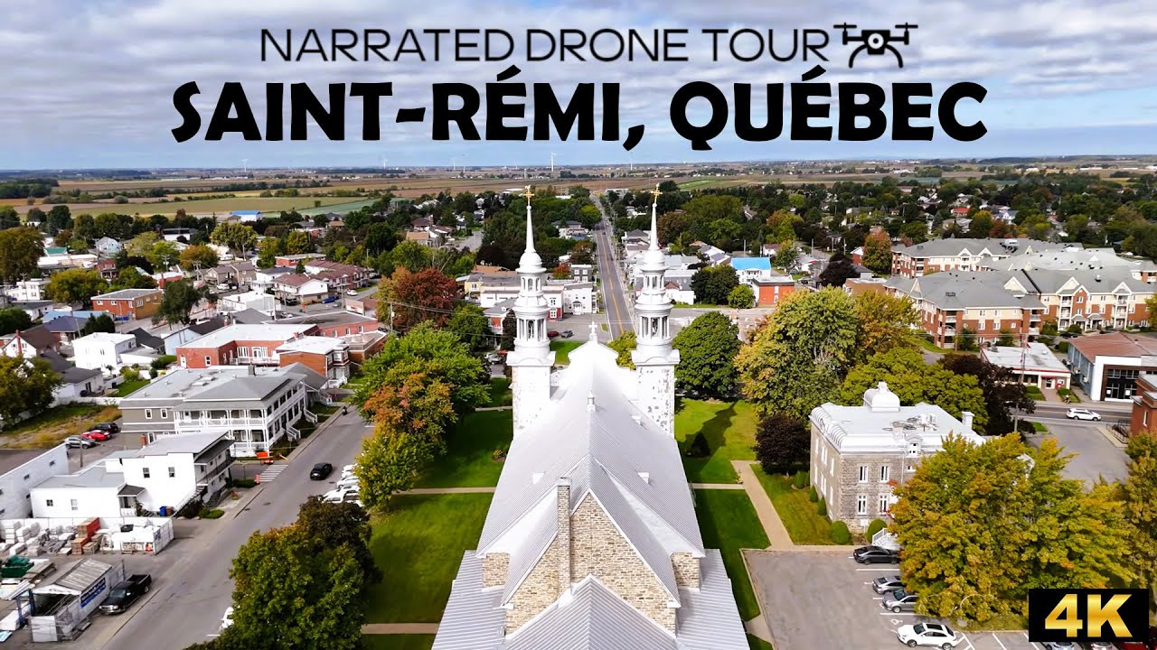 ⚜️ Saint-R&eacute;mi, Qu&eacute;bec 🇨🇦 | Stunning 4K Drone Views Captured with DJI Mini 4 Pro 🌟✨