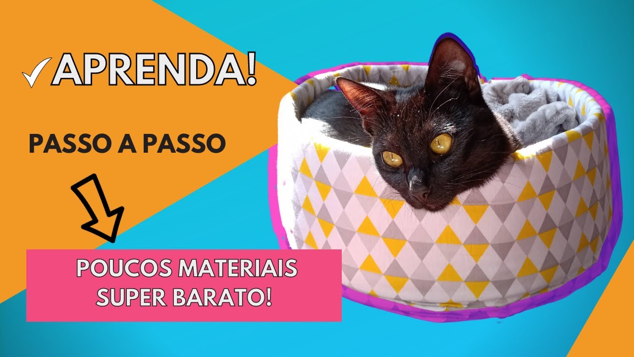 😻Caminha para gatos passo a passo [sem costura e com 5 dicas incríveis!]