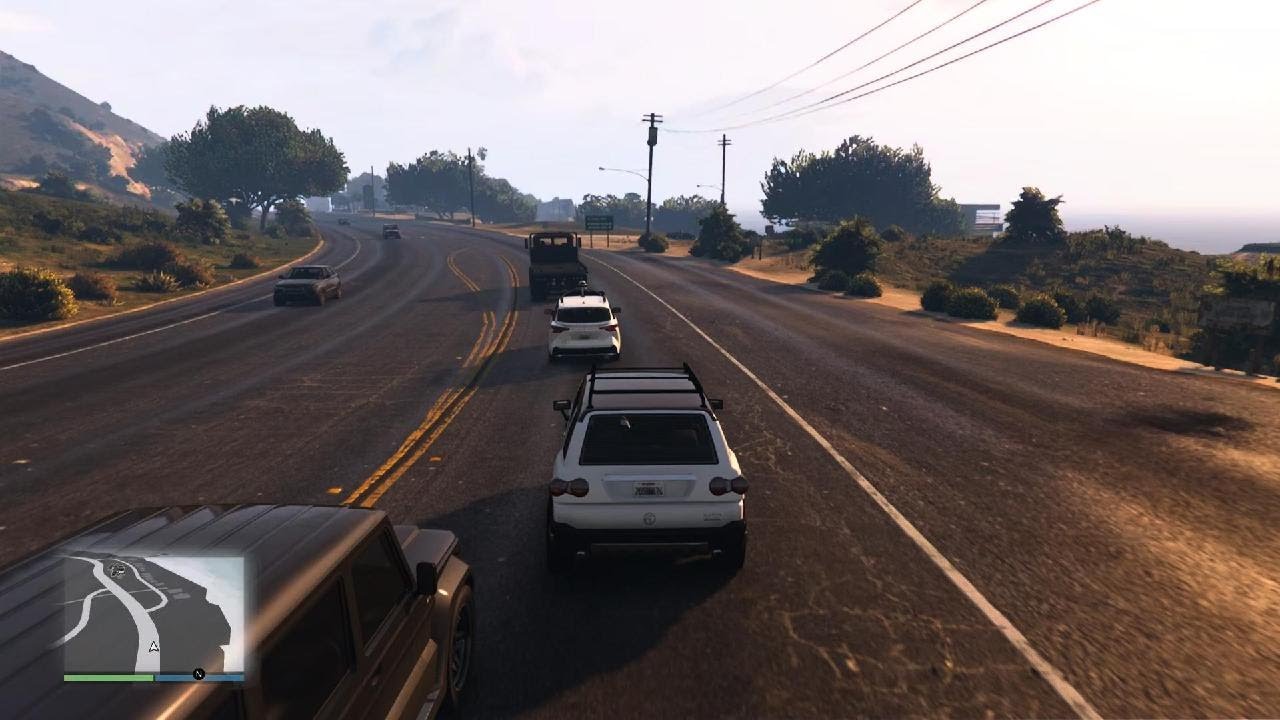 Calm drive around Los Santos.