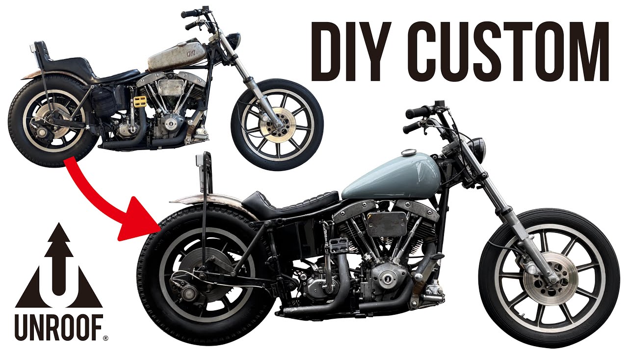 バイク旅仕様にDIYカスタムする 素人ガレーヂカスタムダイアリー ショベルヘッドMy motorcycle custom diary. HD FXEF ‘79 shovel head