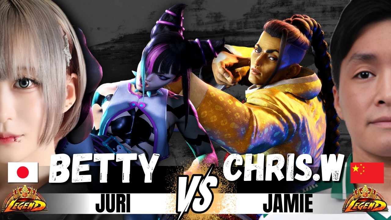 SF6 ▰ BETTY (Juri ジュリ) vs CHRIS WONG (Jamie ジェイミー) ▰ SF6 Pro level replays