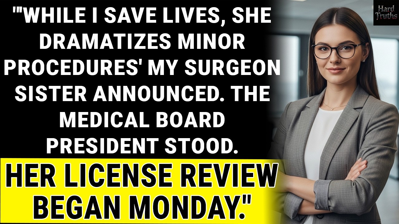 During Sister's Speech, She Mocked My 'Small Surgery'—Until Her Patient Files Changed
