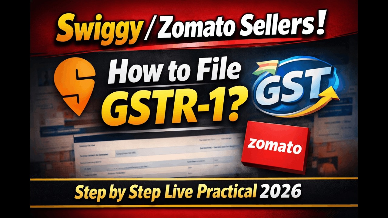 GSTR 1 Return Filing For Ecommerce Sellers | GSTR 1 For Ecommerce Sellers | Live Practical 2026