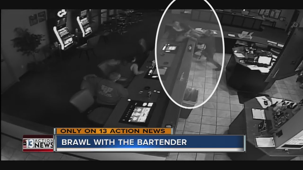 Woman talks about violent incident with bartender