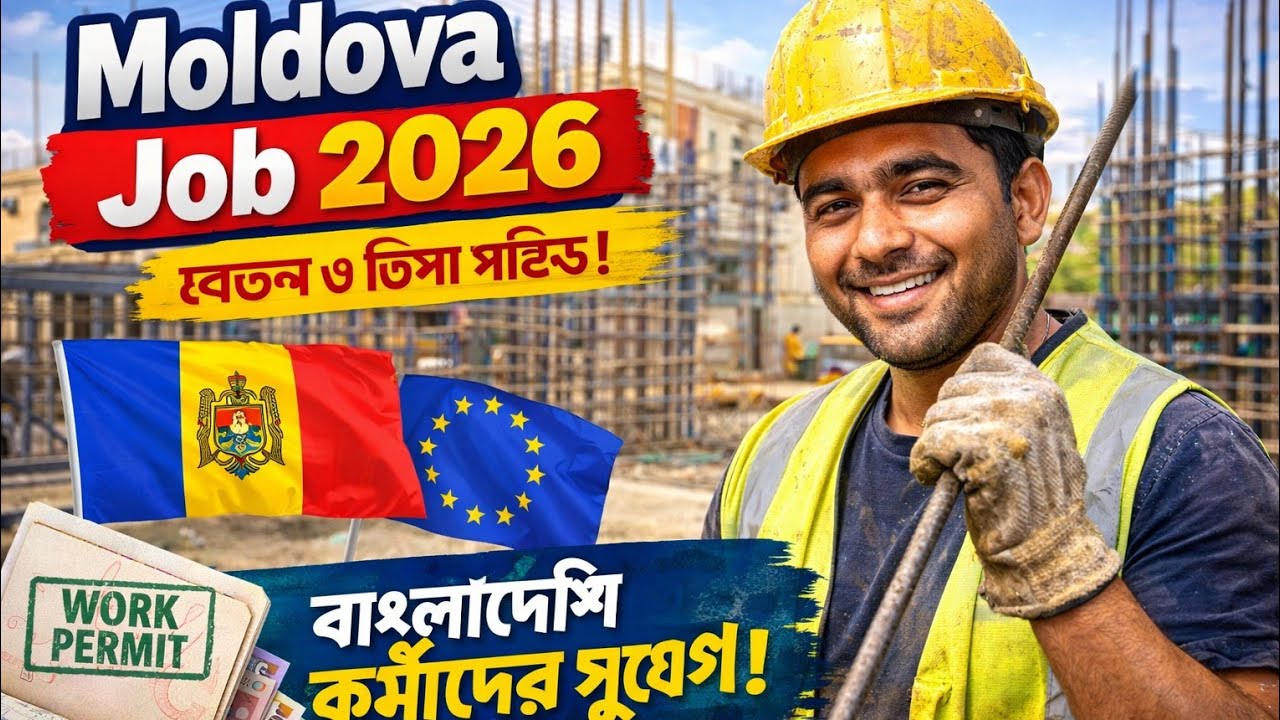 Moldova Work Visa 2026 | মালদোভা কিভাবে যাবেন | চাকরি, ভিসা, বেতন ও সম্পূর্ণ গাইড