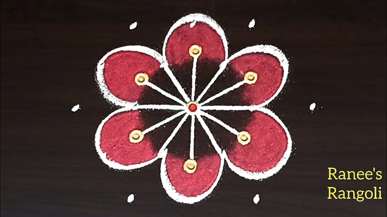 5x3 Daily rangoli | festival muggulu | beautiful friday muggulu | easy marghazi kolam 