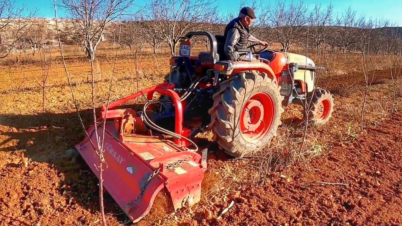 Kubota MK 5000 İle Türkay Kaydırmalı Rotovatör Cekimi