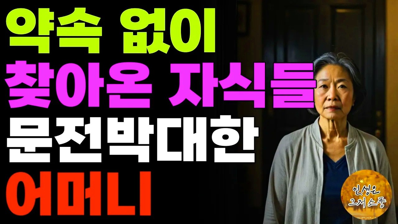 “너희도 오지마” 부모가 집에오는게 싫다길래 자식에게도 똑같이 오지말라는 어머니 | 사연 | 노후 | 라디오 | 오디오북 | 노년의인생 | 이야기북 |