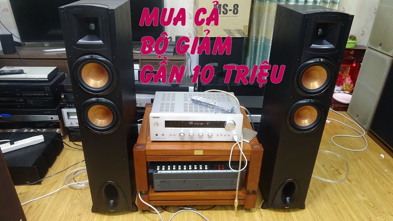 Klipsch F200 ghép Onkyo tx 8050 có dac giá chỉ 9 triệu 100,bao rẻ nhất sài gòn