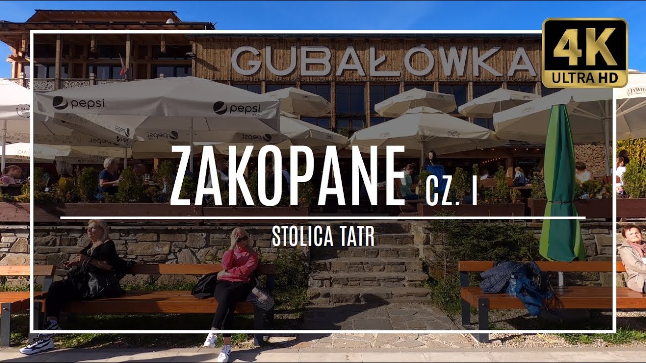 ZAKOPANE [4K] - STOLICA TATR (#1 - Krup&oacute;wki + Gubał&oacute;wka walking street + z lotu ptaka)