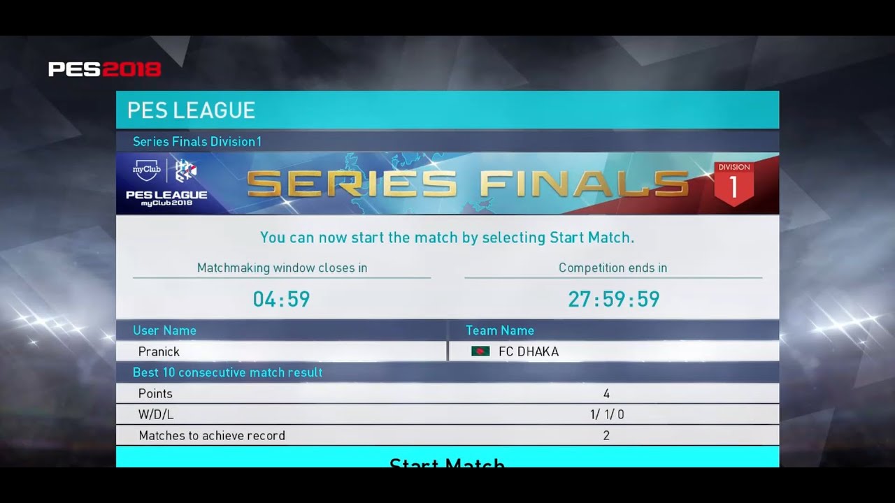 MyClub Series Final | Special Episode | PES 2018