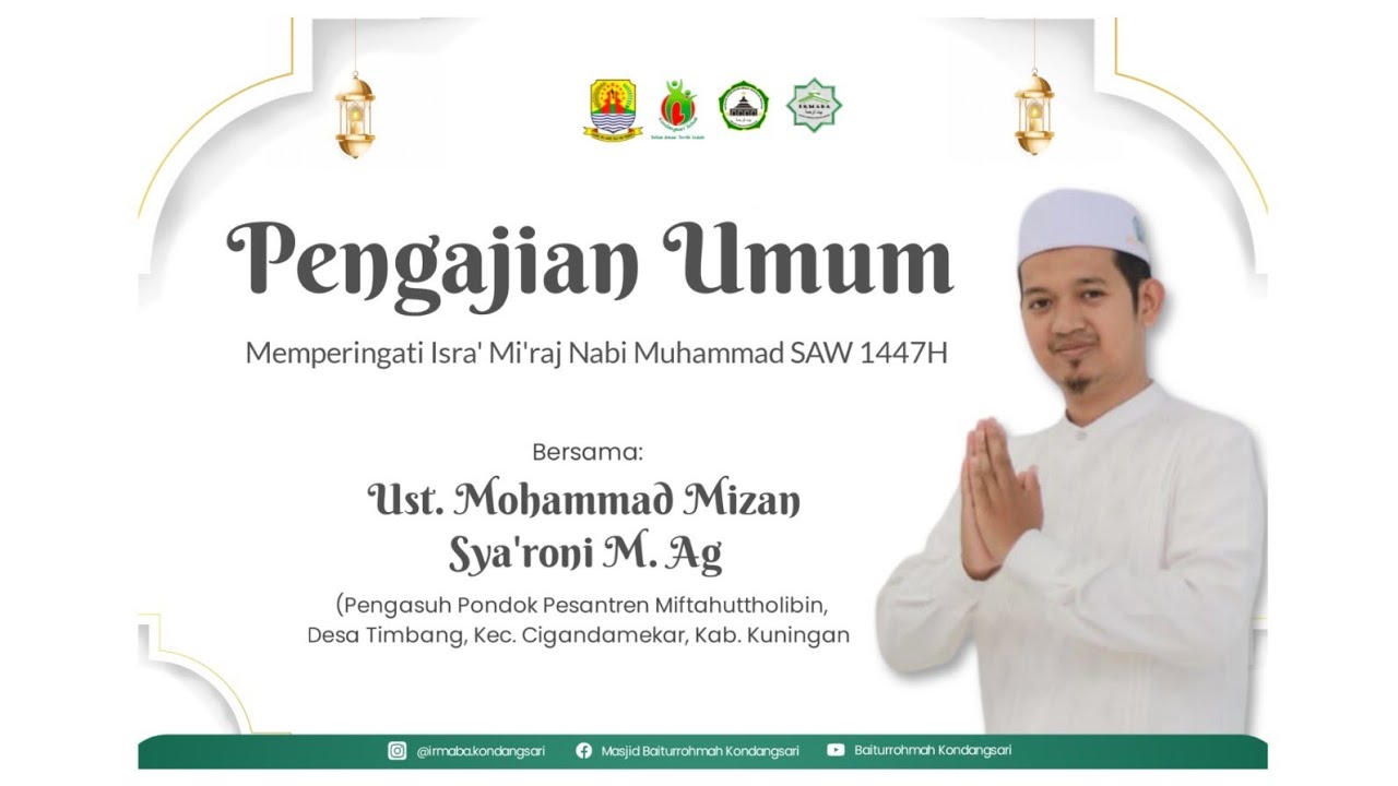 Pengajian Umum Memperingati Isra' Mi'raj 1447H