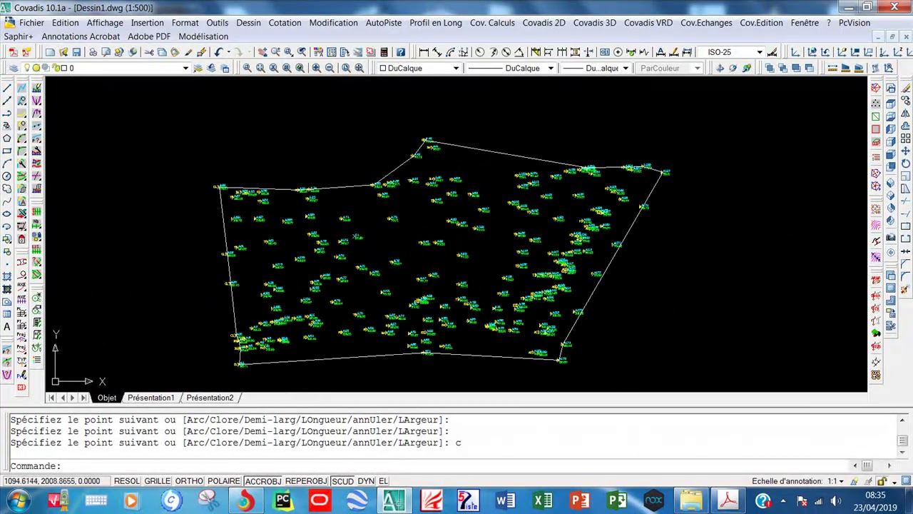 9- MNT-DESSIN DU CONTOUR SUR COVADIS (Cours INSFP BTP CHLEF)
