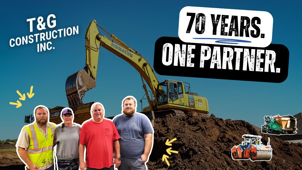 Why T & G Construction Trusts Kirby-Smith for Komatsu & WIRTGEN Equipment