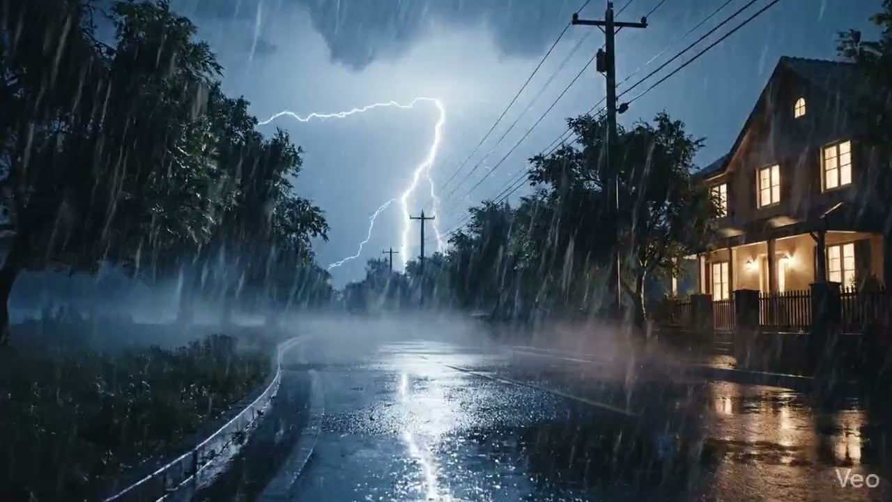 Heavy Rain Sounds for Focus 🌧️ Rain Ambience for Studying, Reading, Deep Work