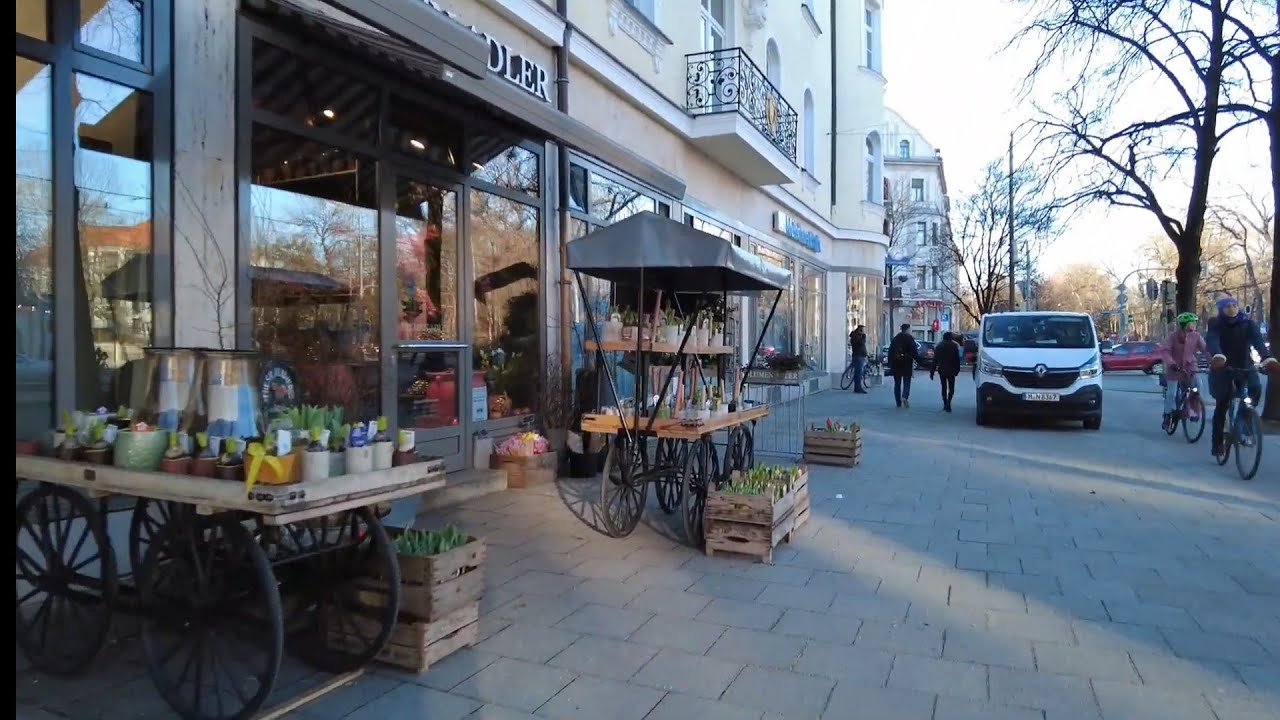 🇩🇪Munich-Neuhausen Walk: from Rotkreuzplatz to Romanplatz
