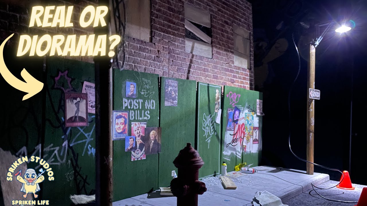 1/12 Scale Sidewalk Diorama