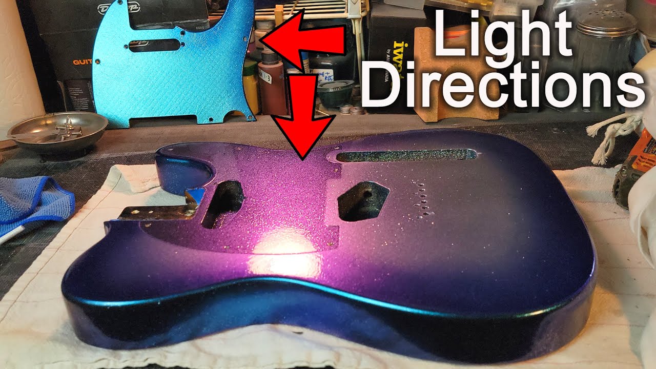 Painting a Guitar with Color shift from a Rattle Can - Sawtooth ET Series Telecaster