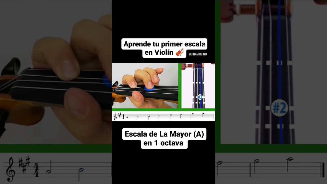 Tu primer escala en Viol&iacute;n 🎻 #violin #tutorial #aprende #escala