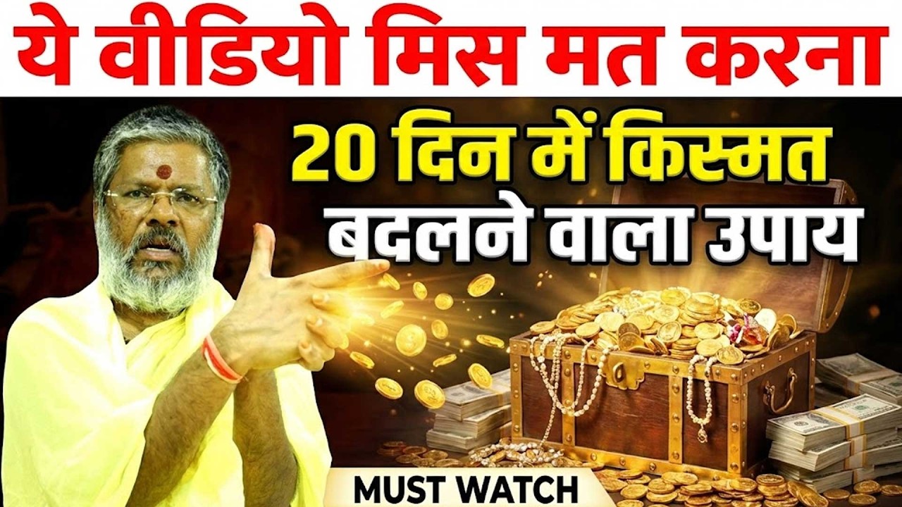 ये वीडियो मिस मत करना - 20 दिन में किस्मत बदलने वाला उपाय Shri Vasant Vijayanand Giriji Maharaj