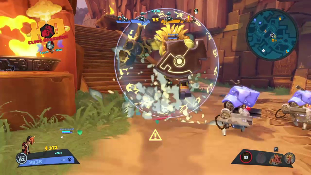 Battleborn_Shane & Aurox, close quarters match