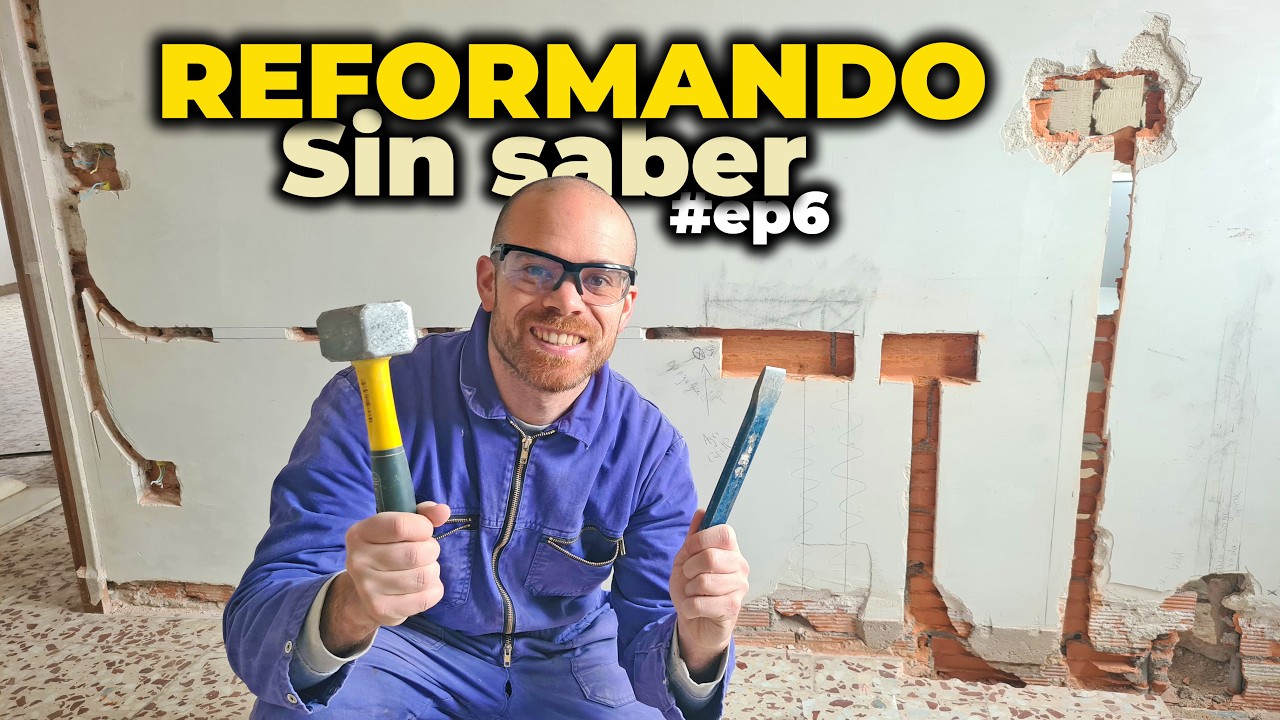 REFORMAR un piso SIN SABER #ep6: cómo hacer ROZAS para la ELECTRICIDAD en las paredes y suelo