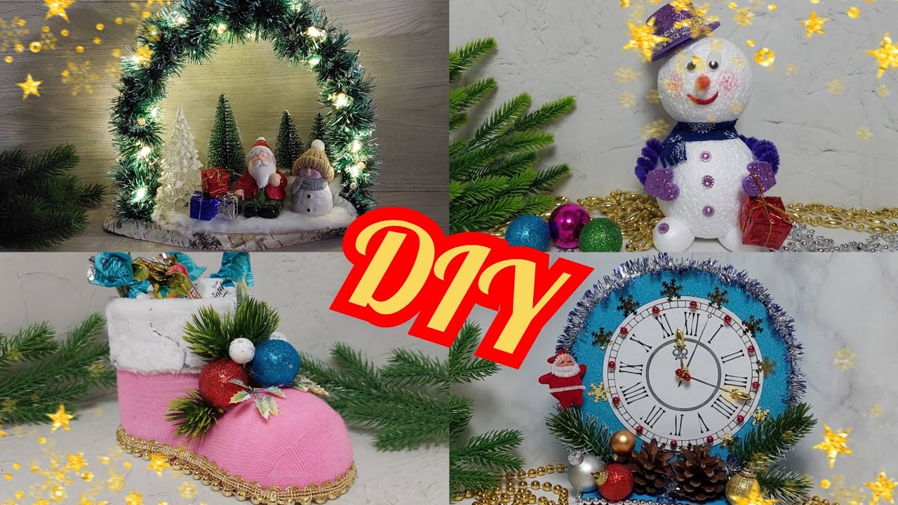 🎄НОВОГОДНИЕ ПОДЕЛКИ🎄своими руками.Новогодняя композиция.Новогодний декор своими руками.DIY
