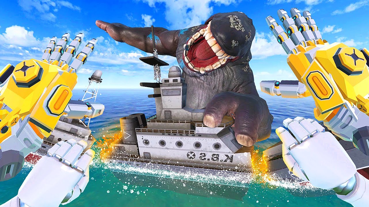 Kaiju SINKS Battleship in New Update - Kaiju Battle Simulator VR
