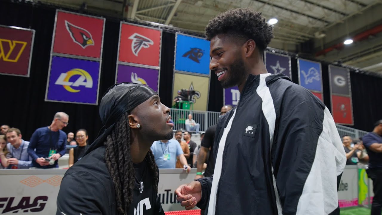Shedeur Sanders, Kai Cenat, Glorilla, Angel Reese & More at the NFL Celebrity Flag Football Game