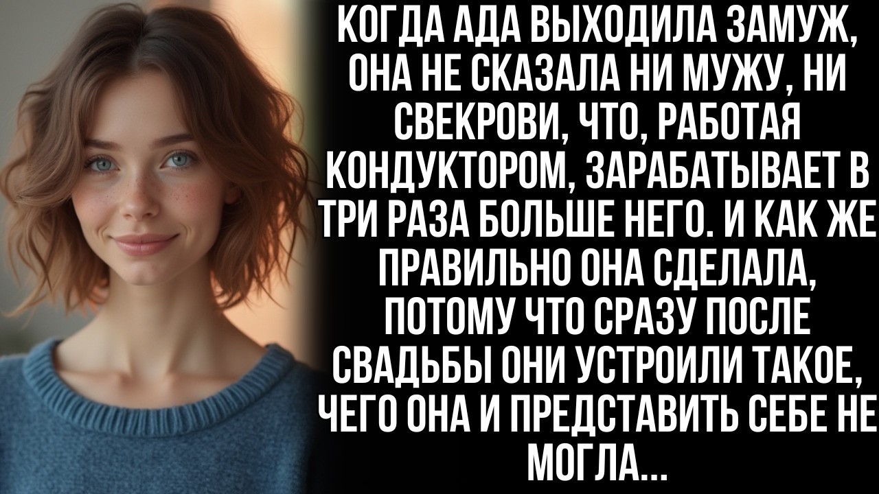 Когда Ада вышла замуж, она скрыла, что её зарплата в 3 раза больше, чем у мужа. Но когда она…
