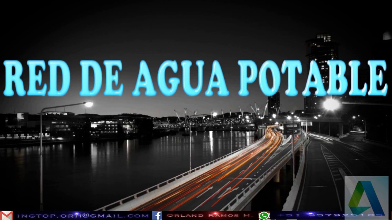 AUTOCAD CIVIL 3D 2018 - RED DE AGUA POTABLE