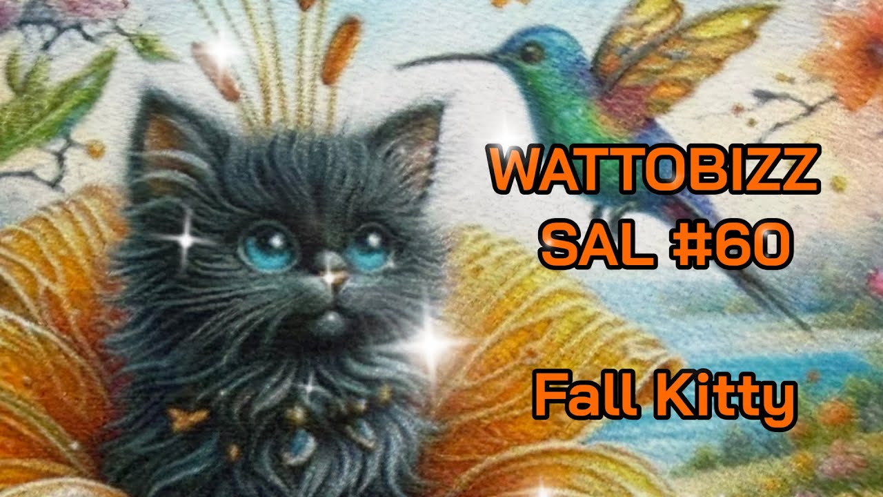 Wattobizz Stitch & Chat #60 - Осенняя кошечка #wattobizz #crossstitch #stitchwithme #pointdecroix