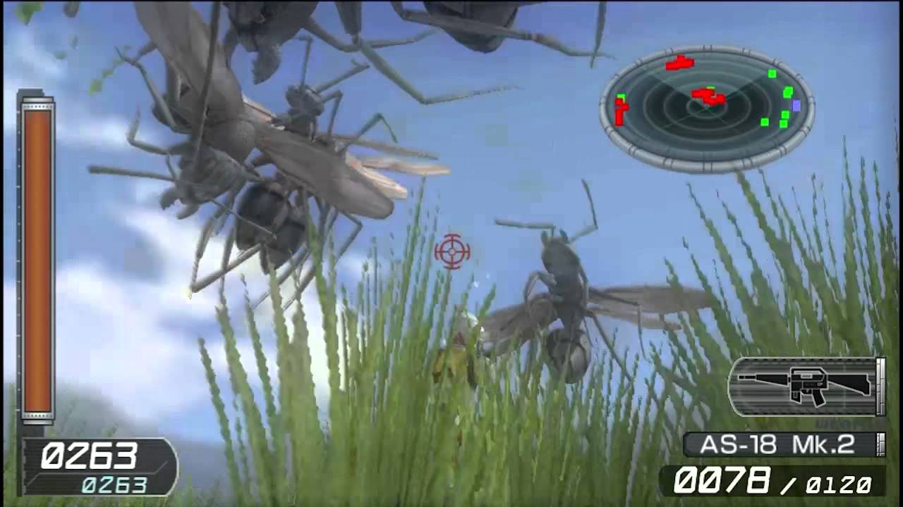 Earth Defense Force 2: Invaders from Planet Space Vita Gameplay