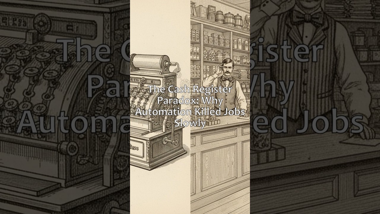 The Cash Register Paradox: Why Automation Killed Jobs Slowly #History #Economics