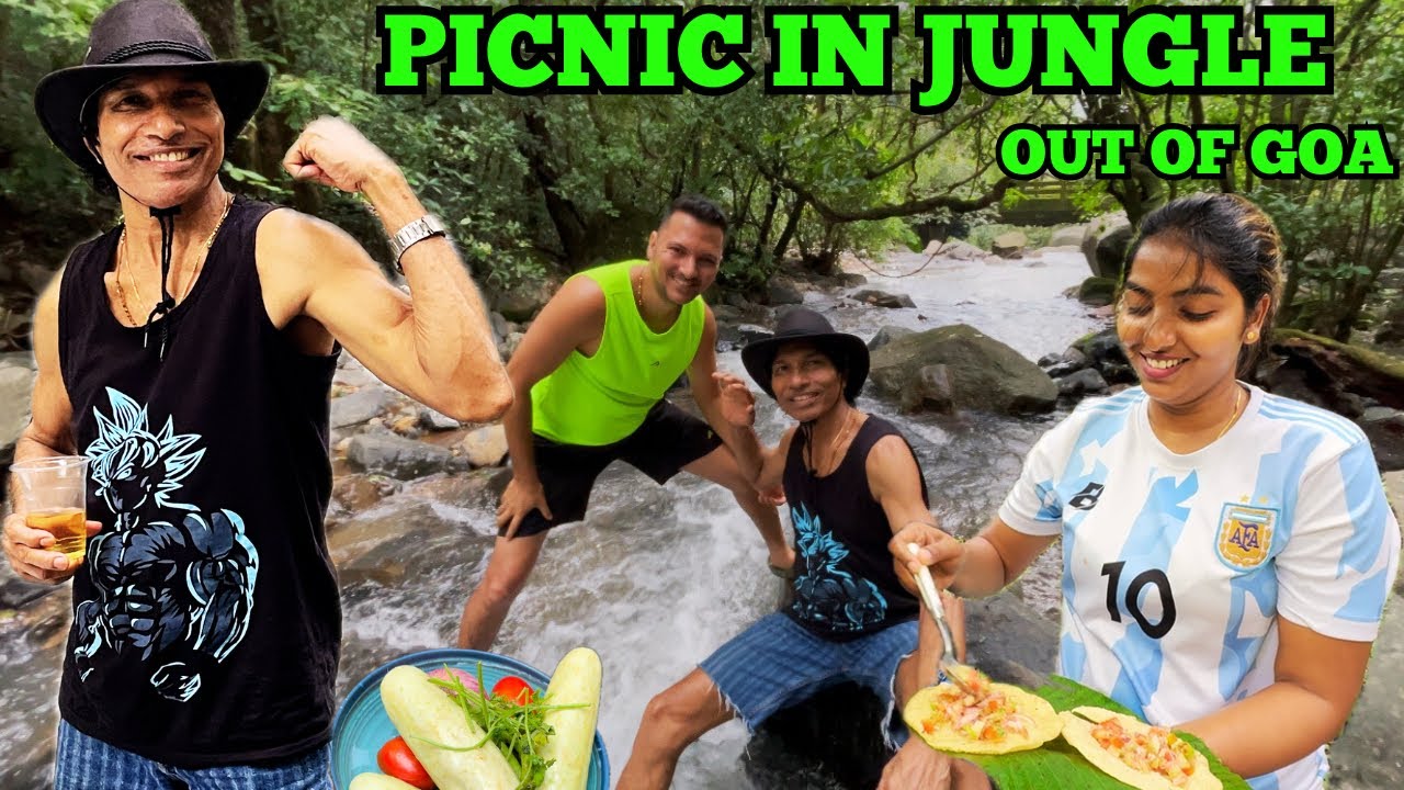 Outdoor Cooking With Fly | Jungle Picnic Out Of Goa | Konkani Vlog | Spaina And Angelo 