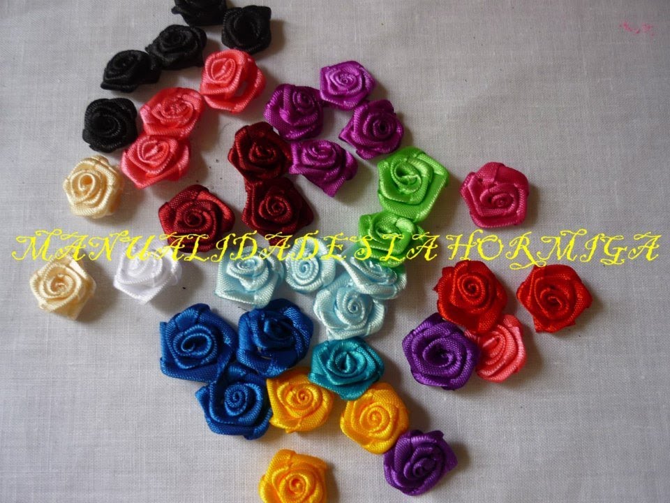 DIY Como Elaborar Flores  Rococo Miniatura en Cinta,How to Make Miniature Rococo Flowers in Ribbon