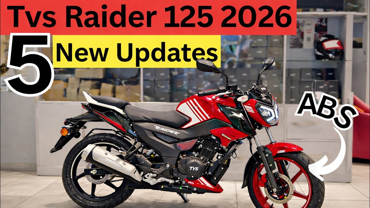 TVS Raider 125 New Model 2026 – Dual Disc ABS + Display in just 94k😯🔥