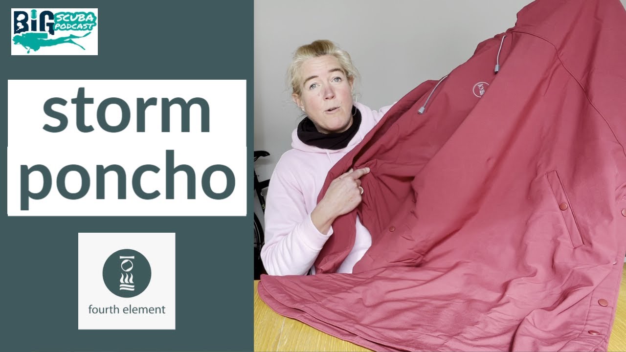 Unboxing Fourth Element Storm Poncho¦ BiG Scuba Gemma tries it on! Long term test!