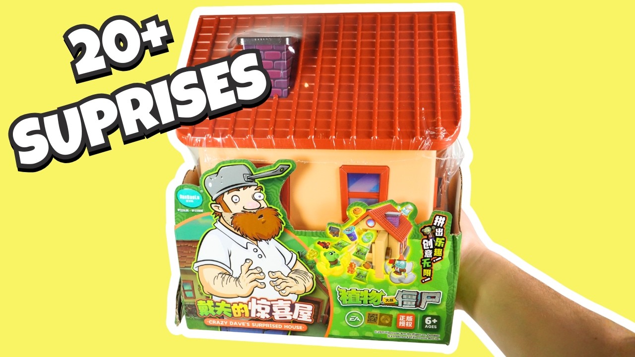 Opening a PVZ Crazy Dave Surprise House! Is it Good?
