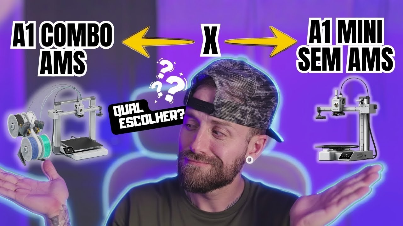 IMPRESSORA 3D BAMBULAB A1 X A1MINI (COM AMS OU SEM AMS) QUAL DAS DUAS ESCOLHER?