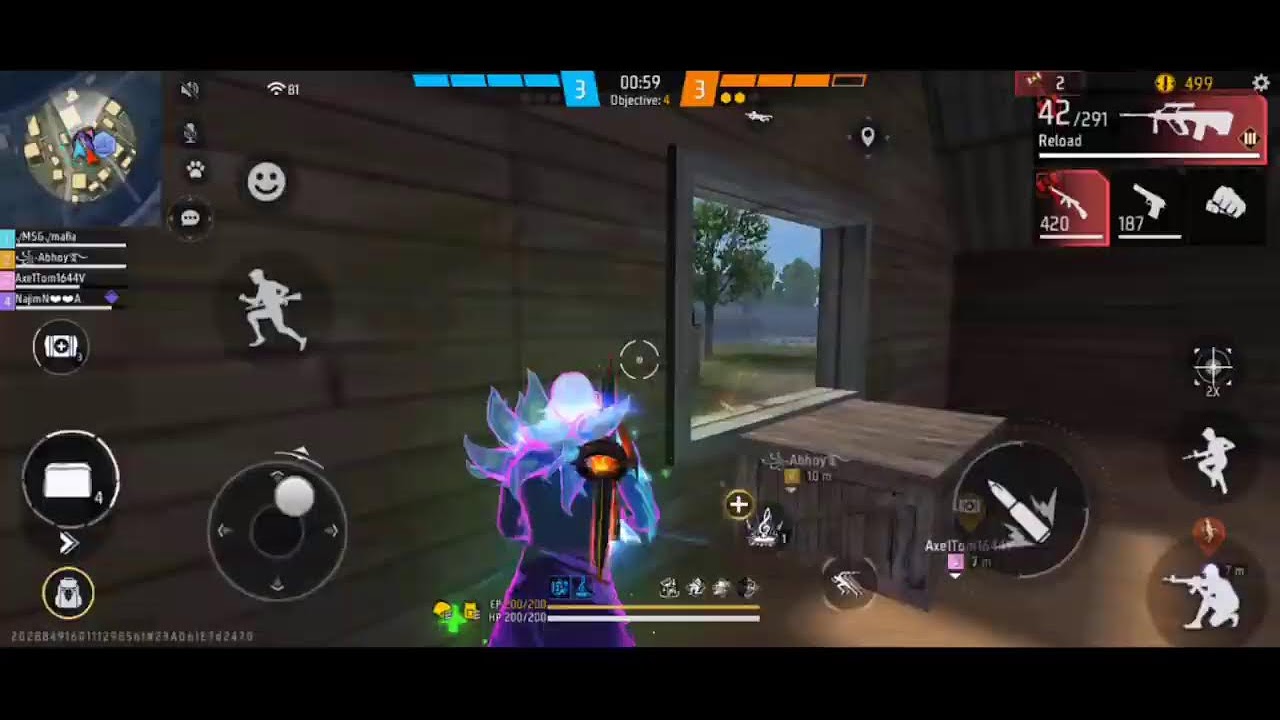 The gammer boy is live In free fire. 🐬