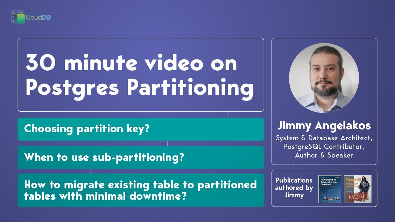 Postgres Partitioning Tips and Tricks - Podcast with Jimmy #postgresql #postgres