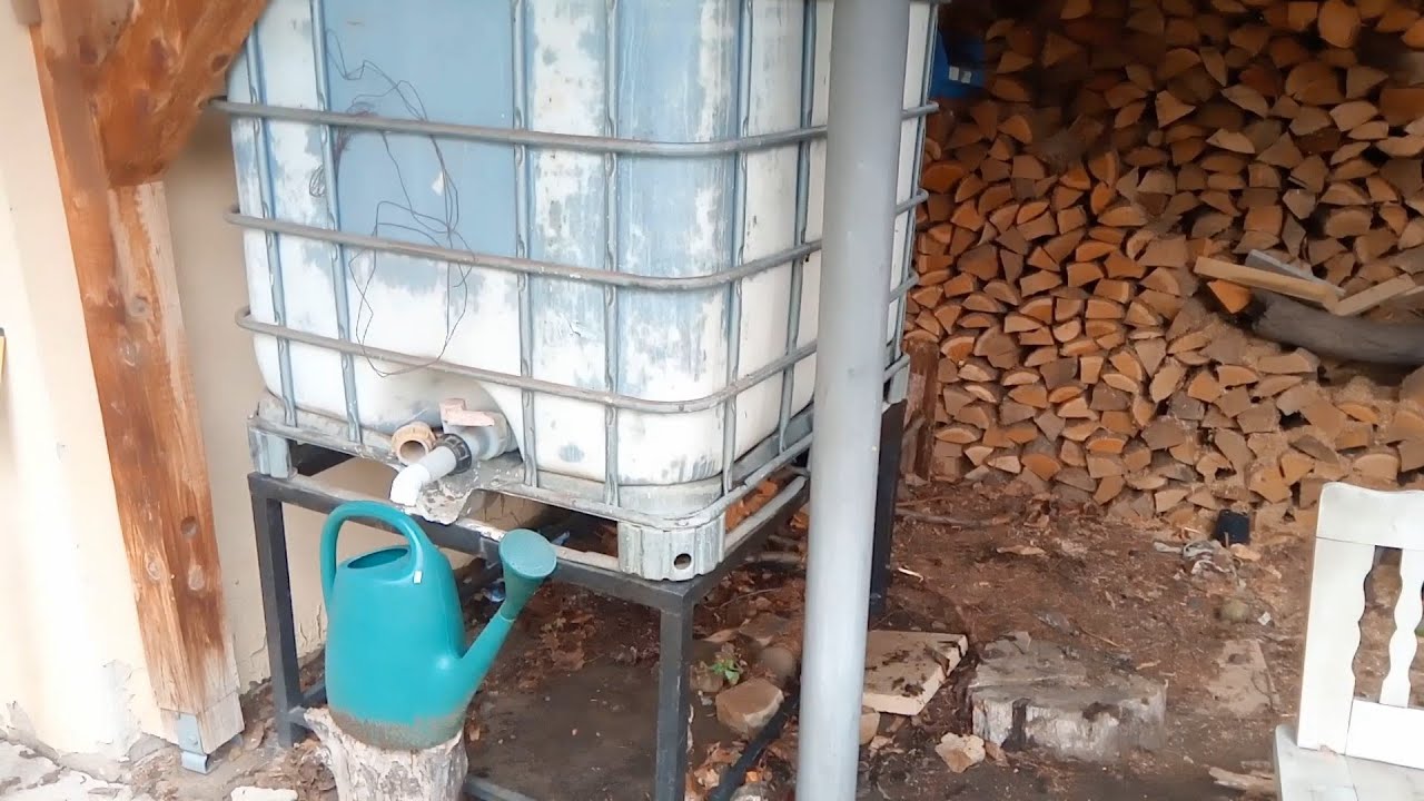 Esővíz tárolás házilag IBC tartállyal!