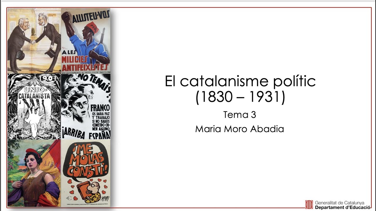 2n Batx. Tema 3. V1  El catalanisme polític
