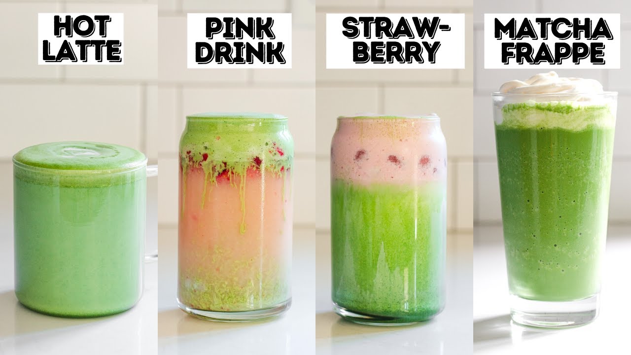 I Recreated ALL the Starbucks Matcha Drinks!