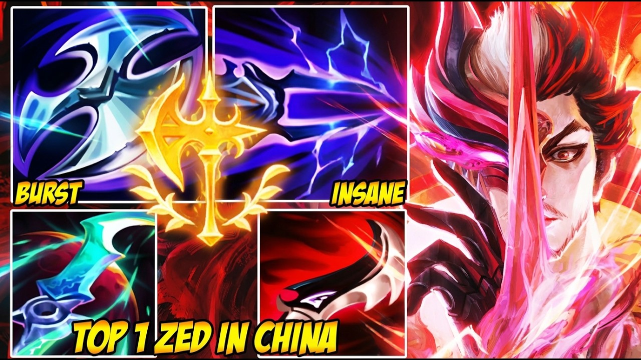 WILD RIFT CHINA TOP 1 ZED - SHADOW ALL IN WITH Q + R IS BROKEN