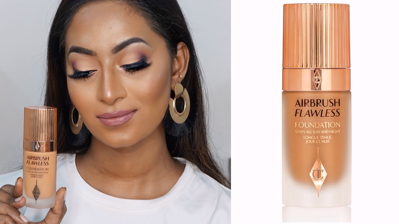 Charlotte Tilbury Airbrush Flawless foundation 11 warm ✨| REVIEW & DEMO |