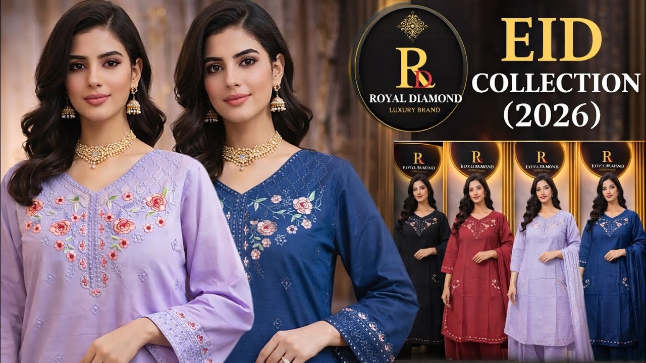 Eid Collection 2026 | Stitched 3PC Embroidered Bana Dora Cotton | Volume 6 | RD Luxury Brand 