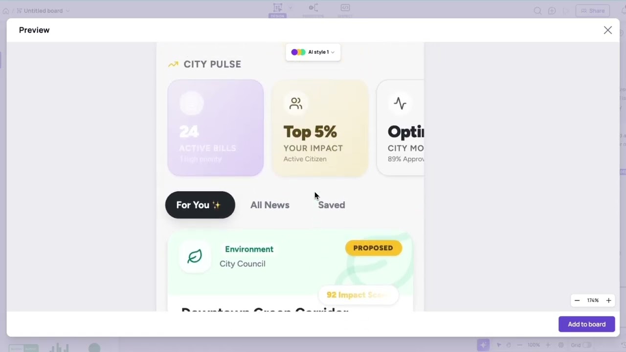 Visily's Design Instructions & Deep Design Mode walkthrough